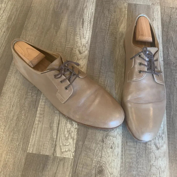 A.P.C apc shoes size 45/ 12 brown tan derby - Picture 2 of 8